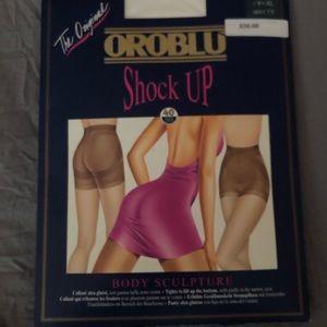 White Oroblu shock up pantyhose